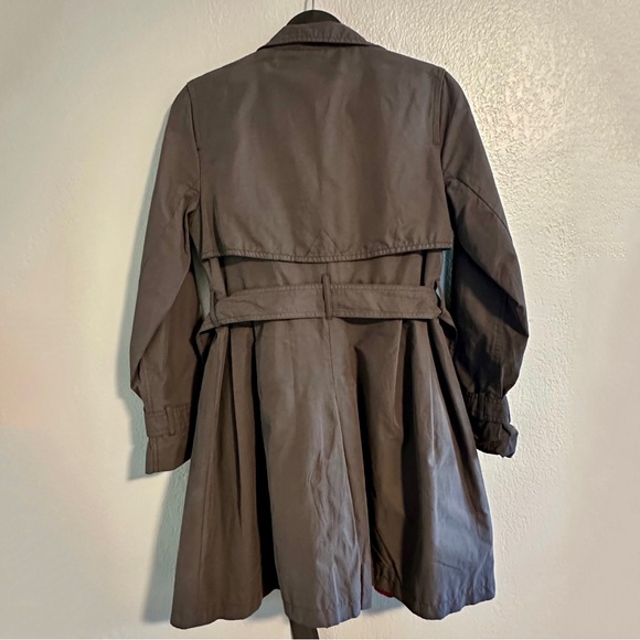 GAP Classic Double-Breasted Front Trench Coat with Belt and Inner Pink Lining - Picture 7 of 9